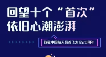 回望十个“首次”，依旧心潮澎湃——致敬中国航天员首飞太空20周年
