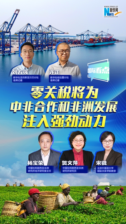 新华网国际看点｜零关税将为中非合作和非洲发展注入强劲动力